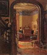 Eastman Johnson Not at Home USA oil painting reproduction